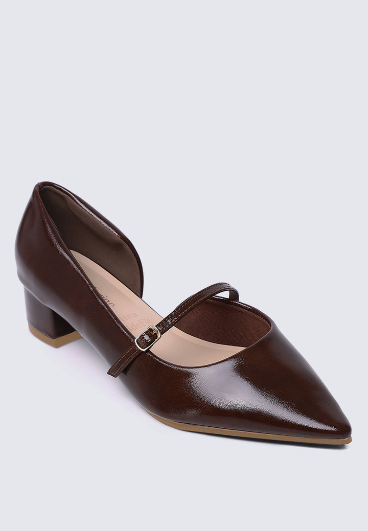 Catherine Ultra WideFit Comfy Heels In Espresso