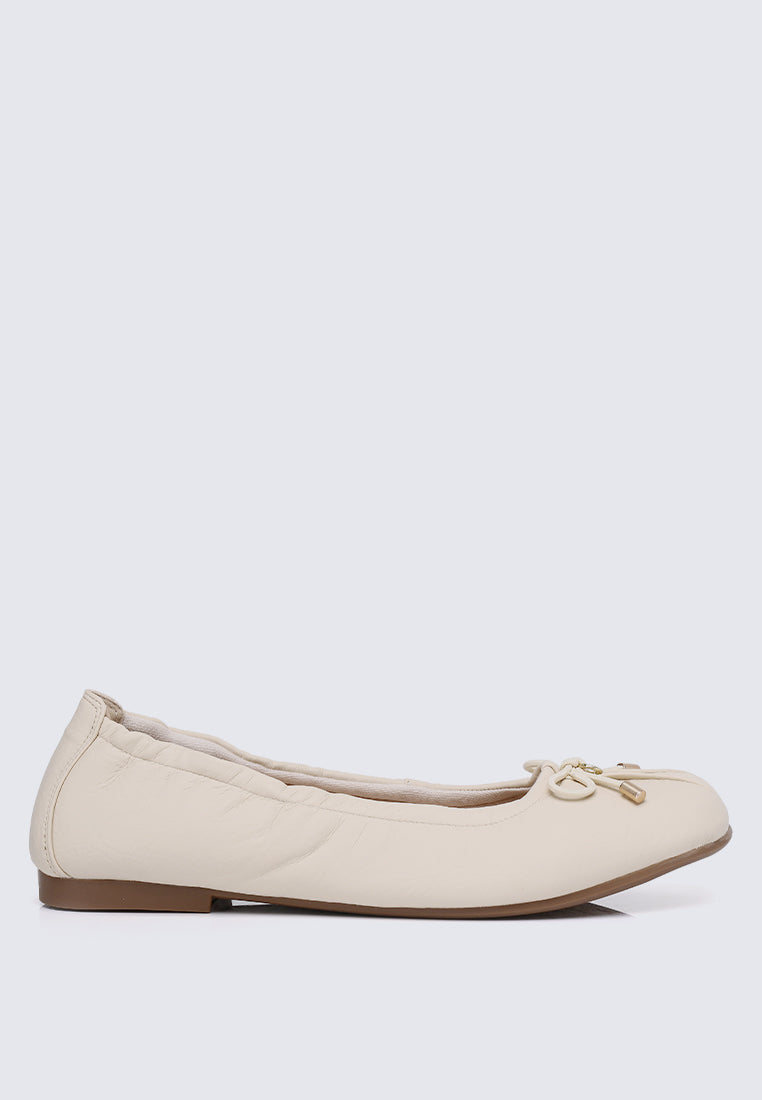 Stella Comfy Ballerina In Beige