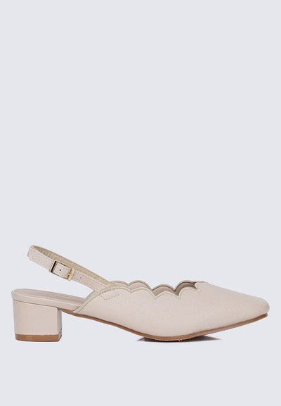 Lizzy Comfy Heels In Nude