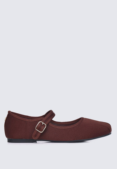 Faye FlexFit Comfy Ballerina In Espresso