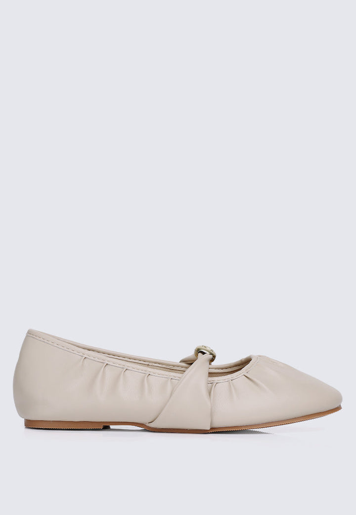 Rowena Comfy Ballerina In Almond