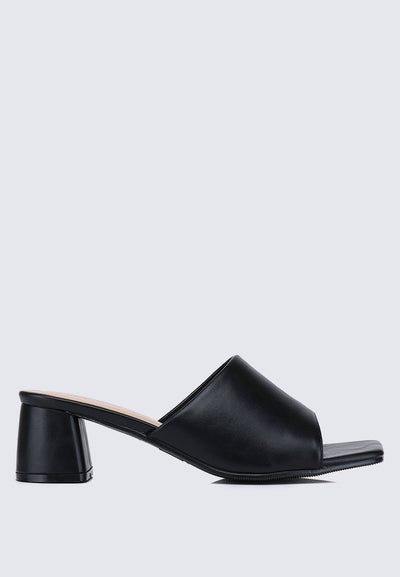 Karissa WideFit Comfy Heels In Black