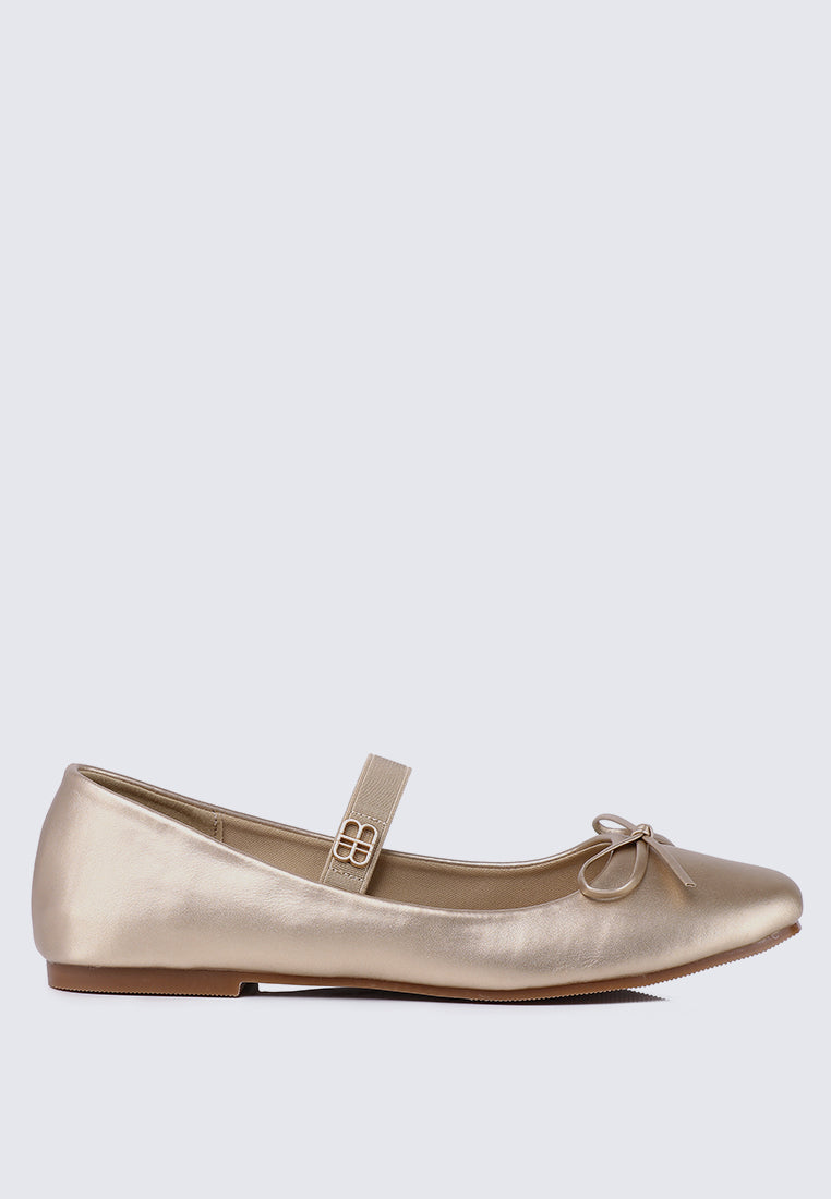 Beyonca Comfy Ballerina In Gold