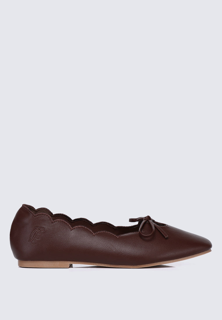 Clarimond Comfy Ballerina In Espresso