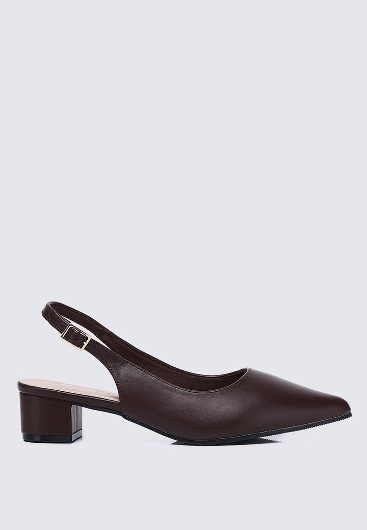 Valerie Comfy Heels In Espresso