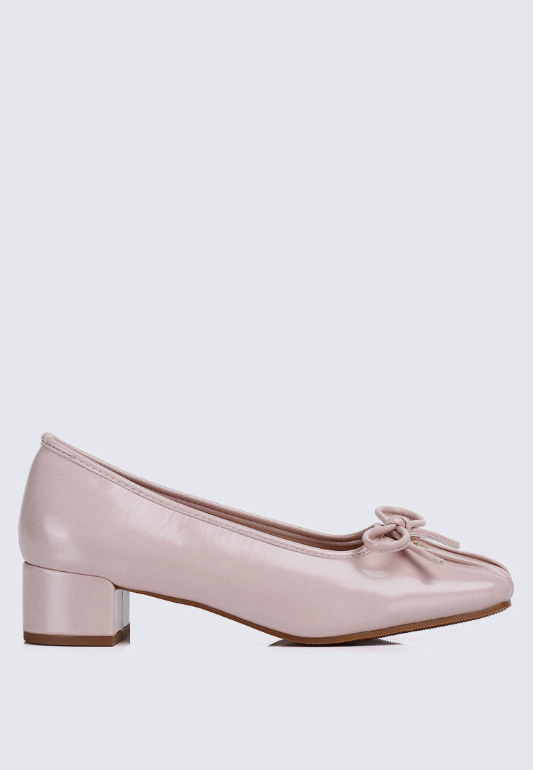 Estelle Comfy Heels In Pink