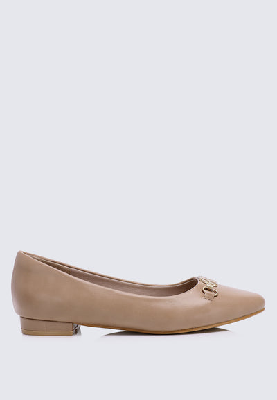 Elisa Comfy Pumps In Almond