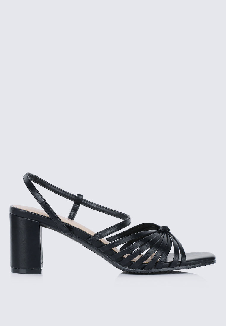 Alma Comfy Heels In Black