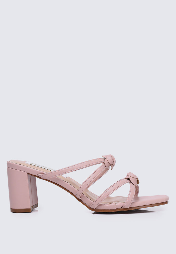 Rosina Comfy Heels in Dusty Pink