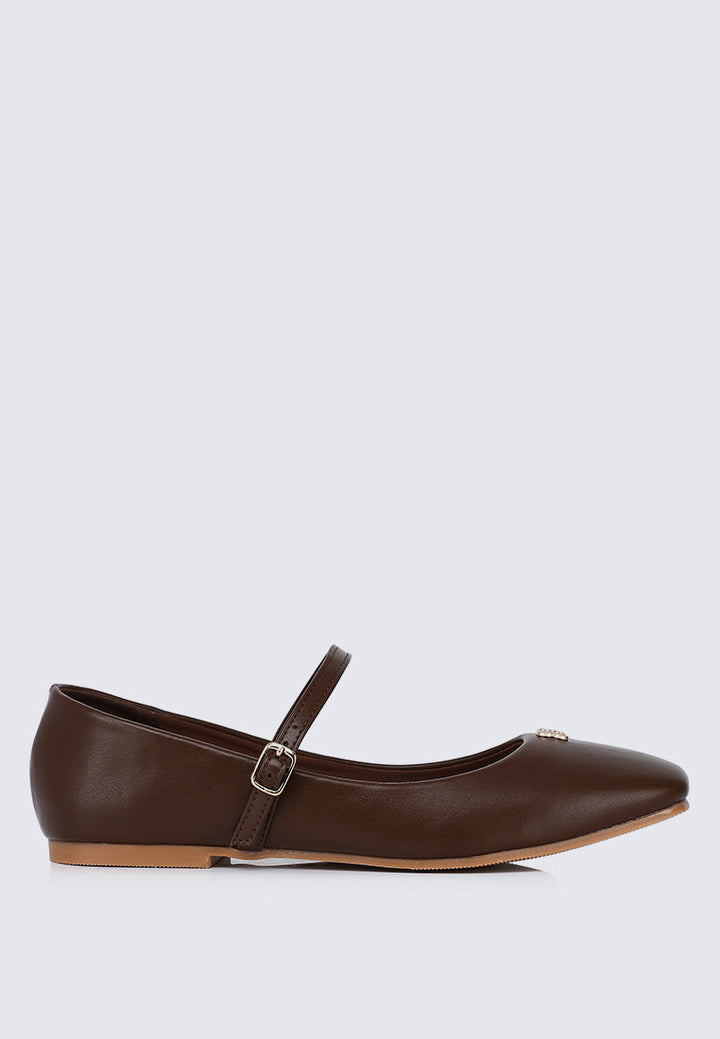 Aimee Comfy Ballerina In Espresso