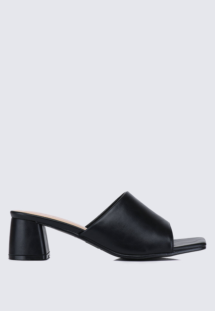 Karissa WideFit Comfy Heels In Black