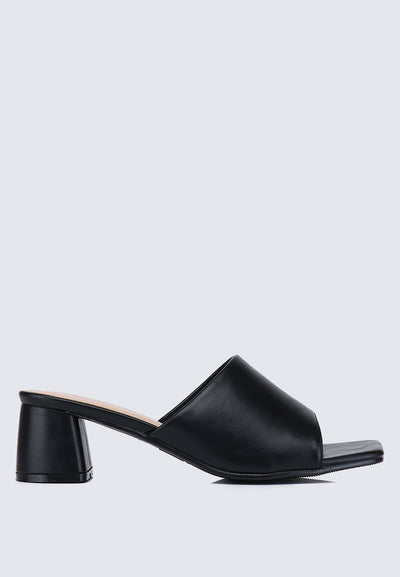 Karissa WideFit Comfy Heels In Black