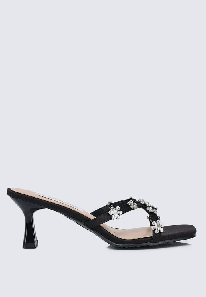 Alyssa Comfy Heels In Black