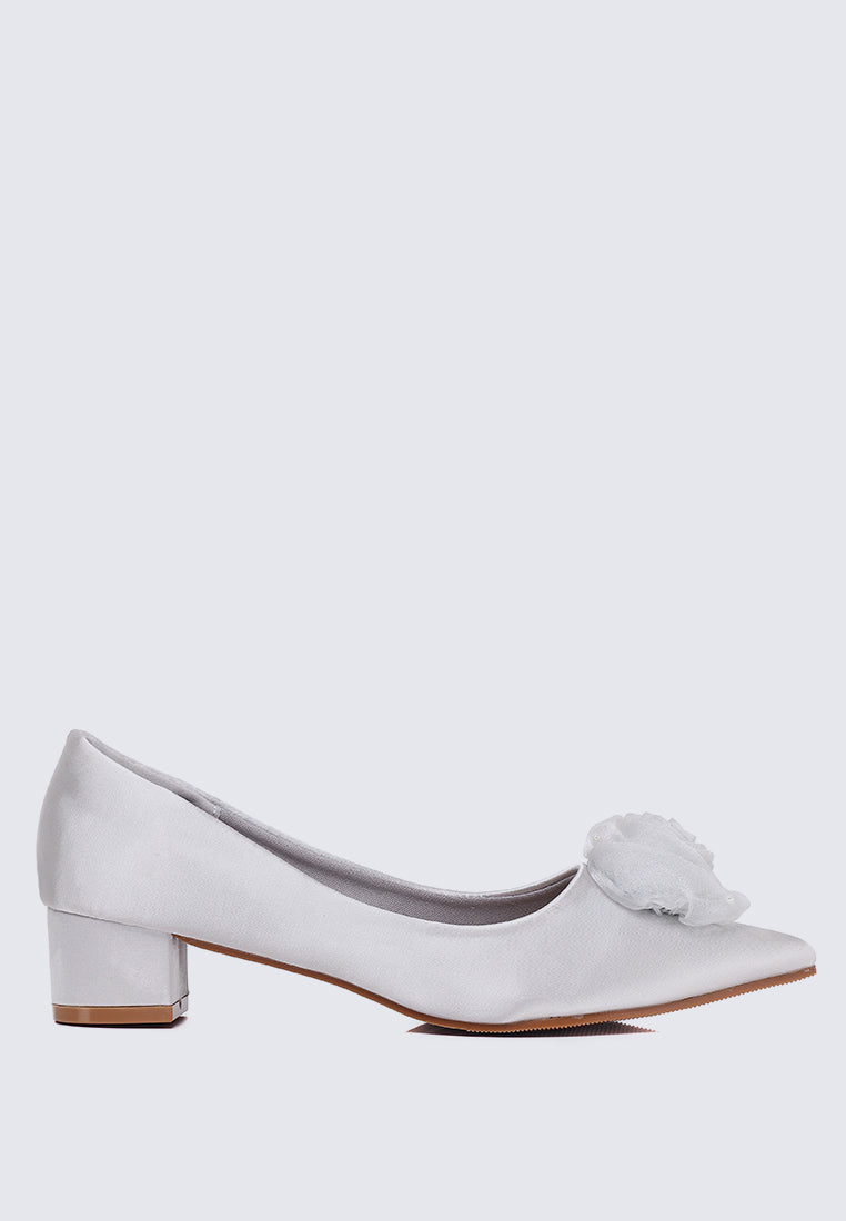 Sereia Comfy Heels In Silver