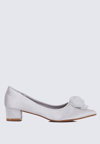 Sereia Comfy Heels In Silver