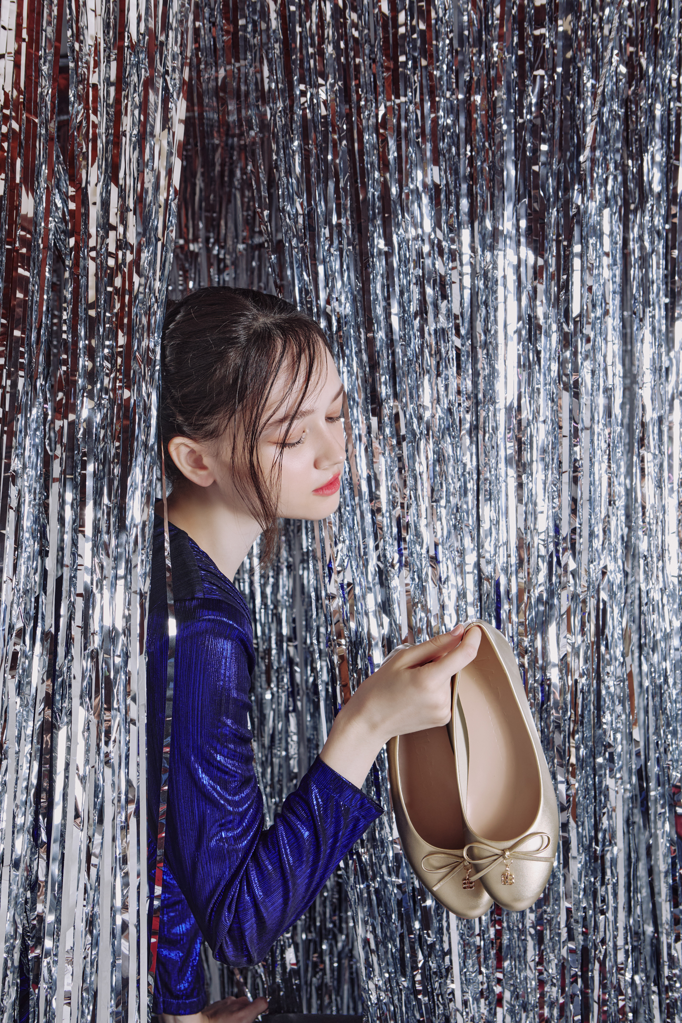 Briony Comfy Ballerina In Gold