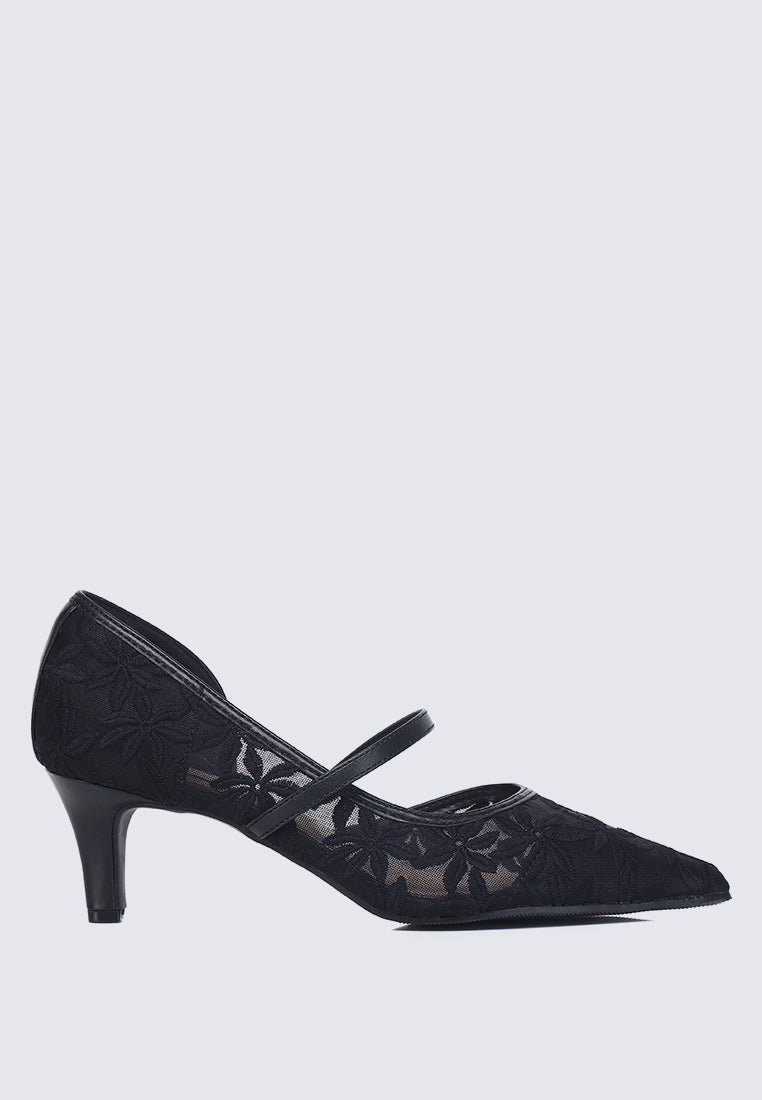 Oriah Comfy Heels In Black