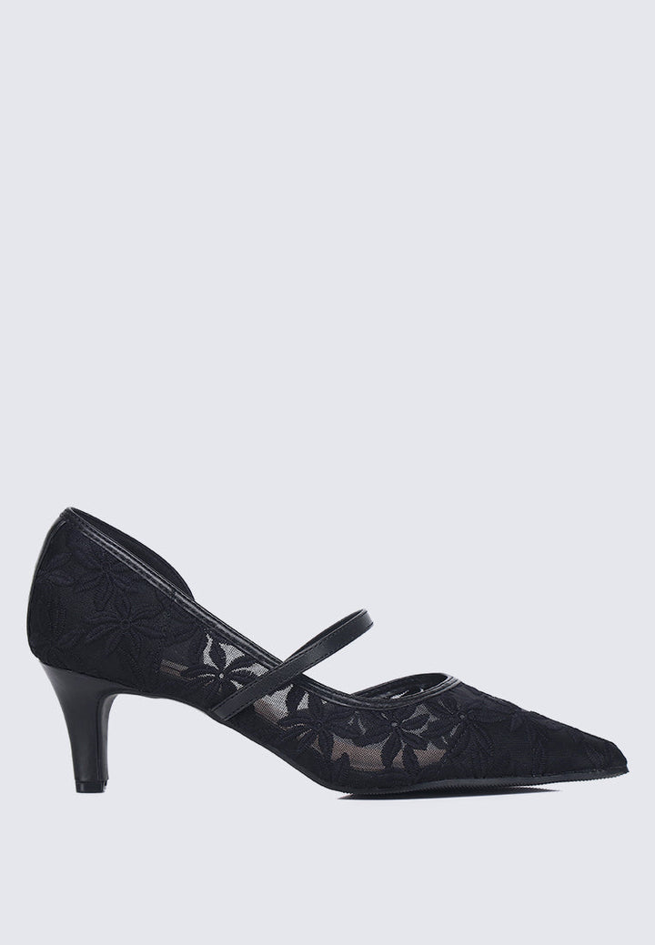 Oriah Comfy Heels In Black