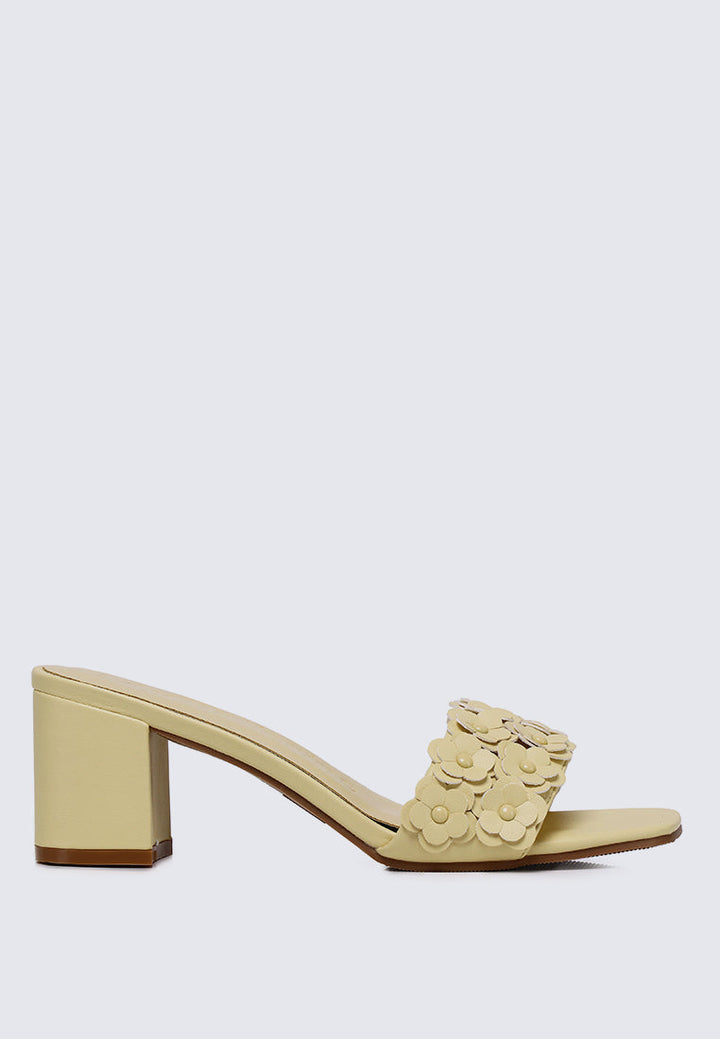Cyrene Comfy Heels In Butter