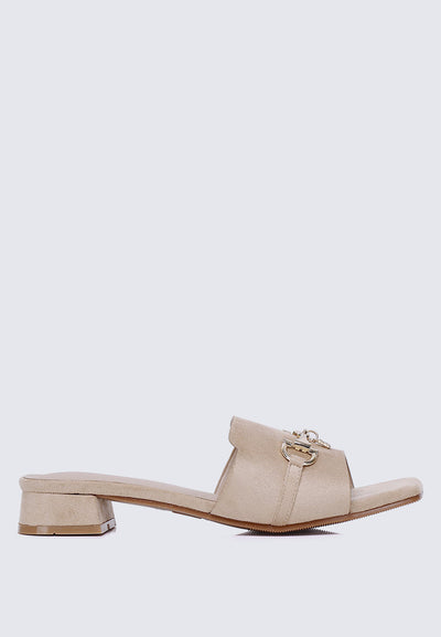Ebony Comfy Sandals In Almond