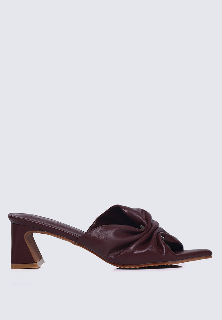 Kailia Comfy Heels In Maroon