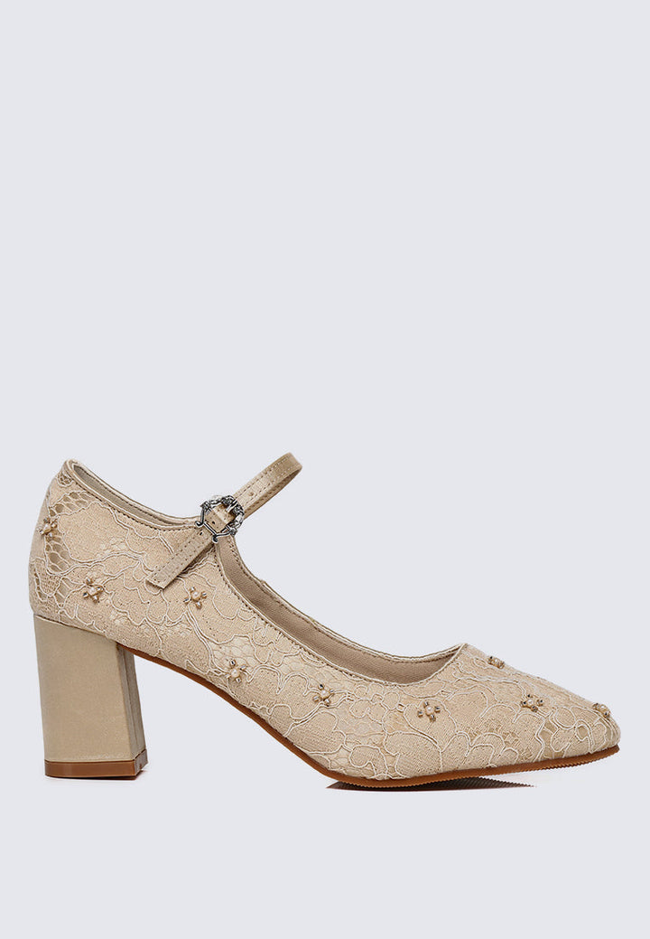 Candrea Comfy Heels In Nude