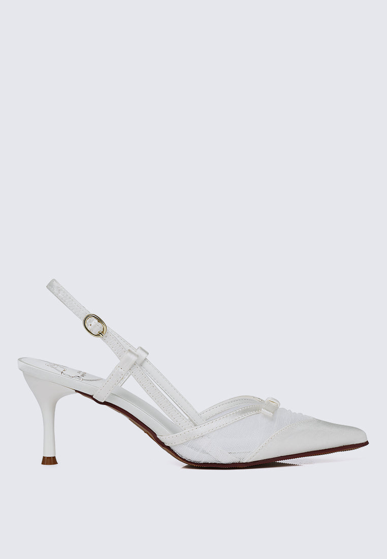 Ottilie Comfy Heels In White
