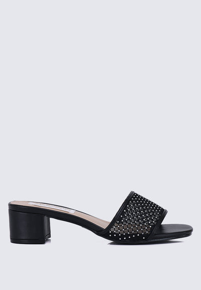 Ayla Comfy Heels In Black