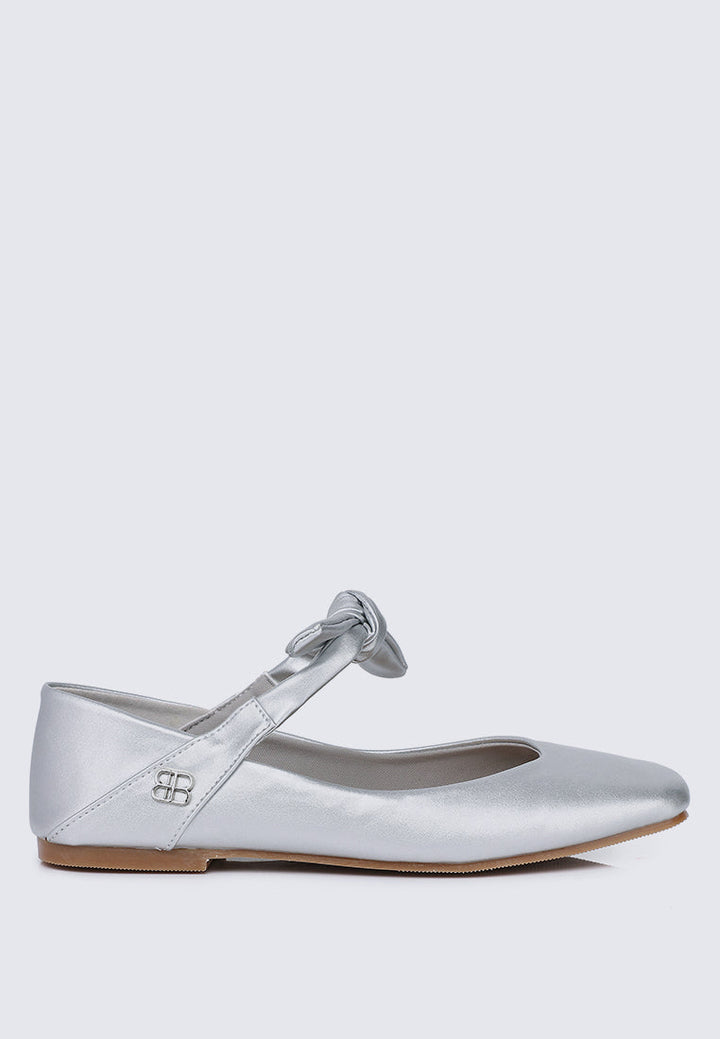 Brenee Comfy Ballerina In Silver