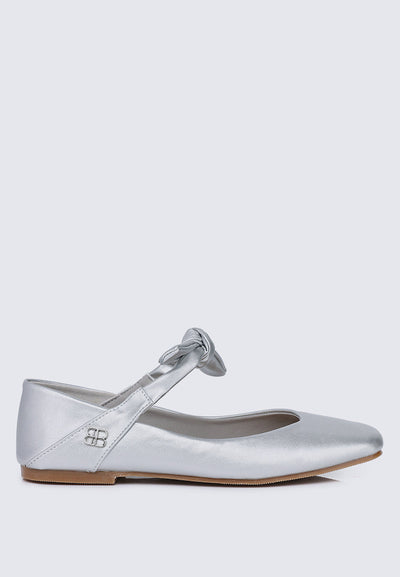 Brenee Comfy Ballerina In Silver