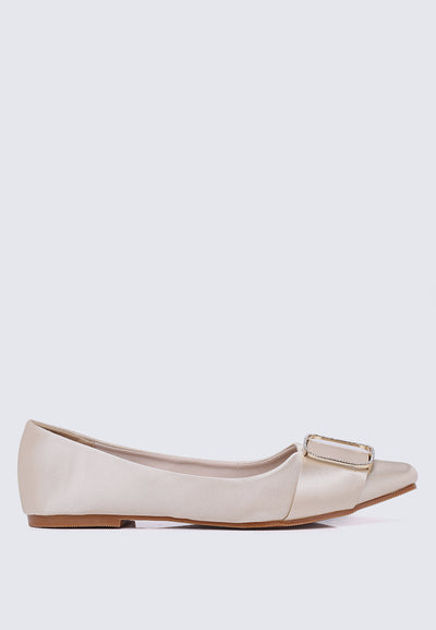 Emilie Comfy Ballerina In Beige