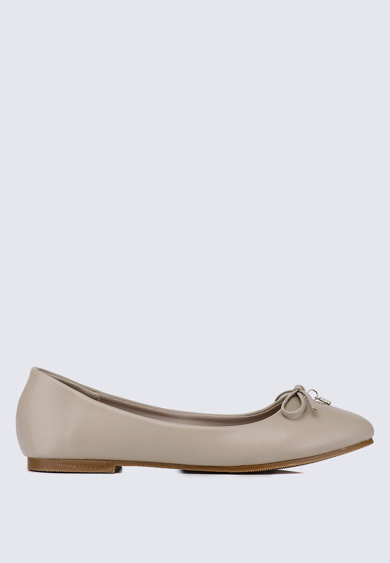Briony Comfy Ballerina In Almond