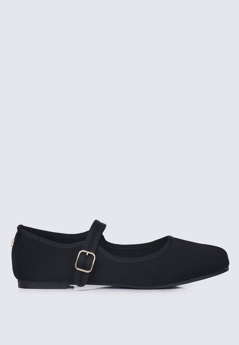 Faye FlexFit Comfy Ballerina In Black
