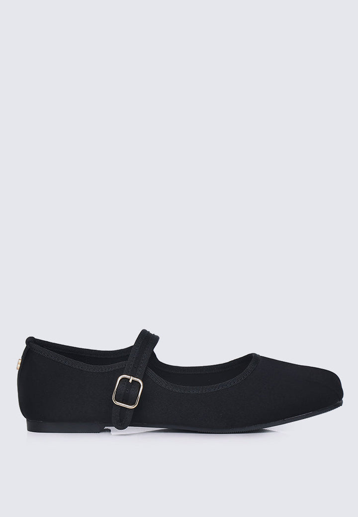 Faye FlexFit Comfy Ballerina In Black