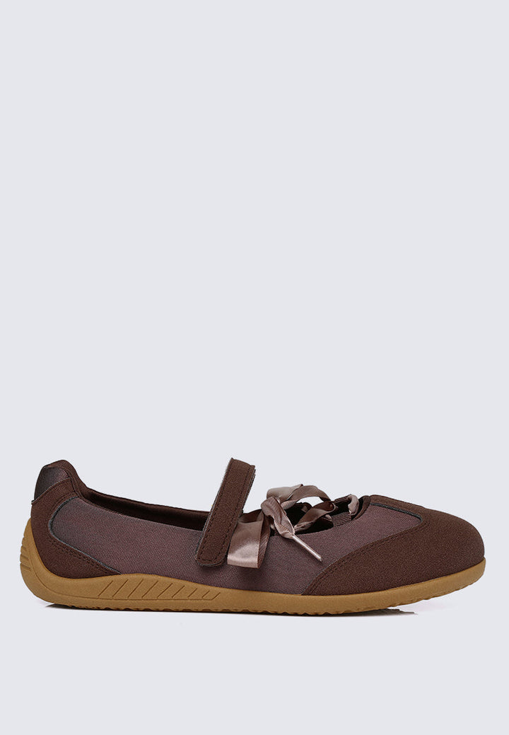Luluna Comfy Ballet Sneakers In Espresso