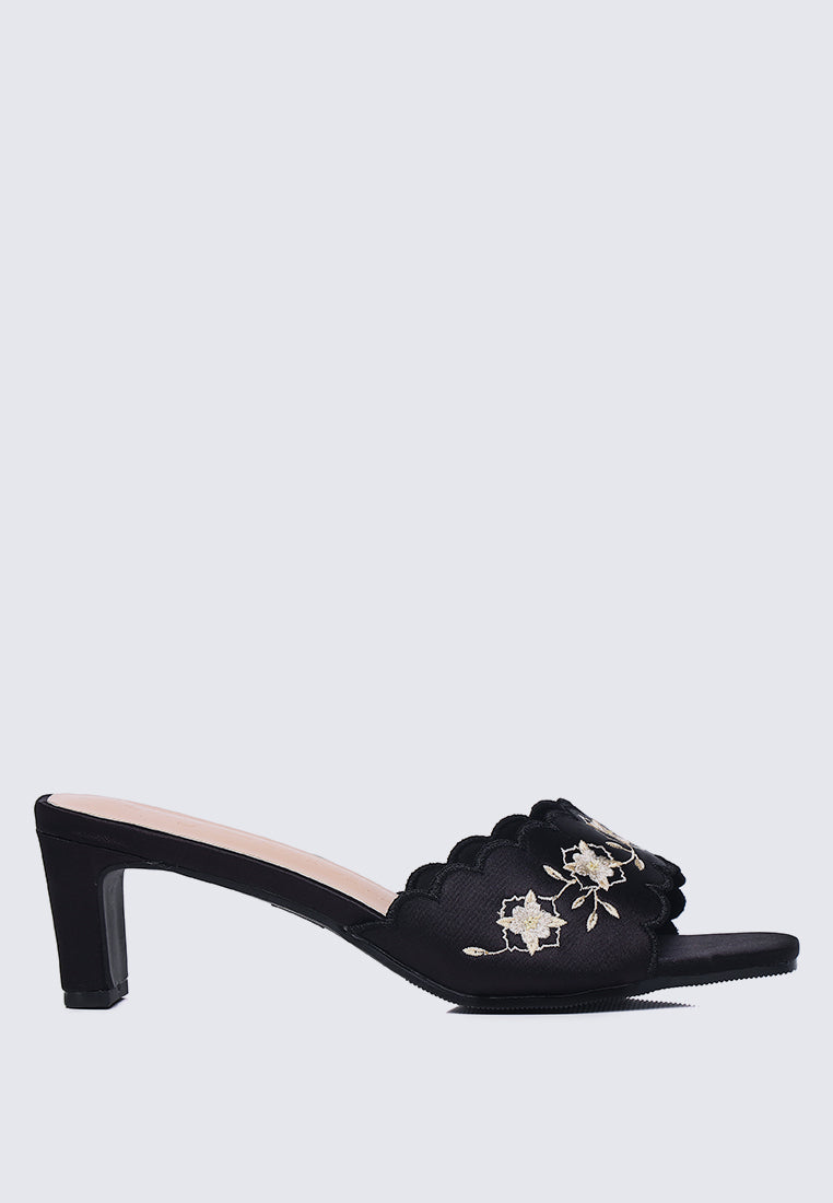Katarina Comfy Heels In Black