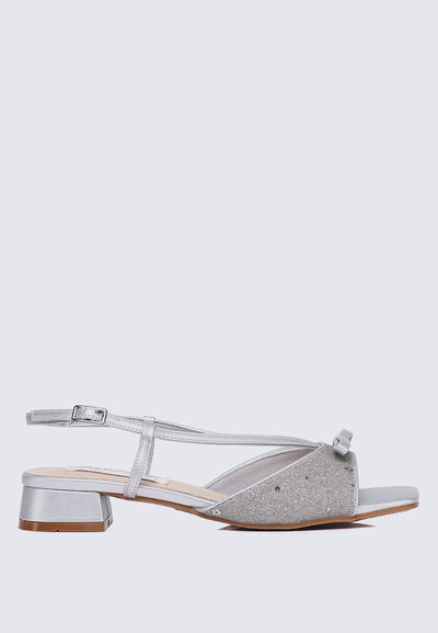 Ophelia Comfy Sandals In Silver