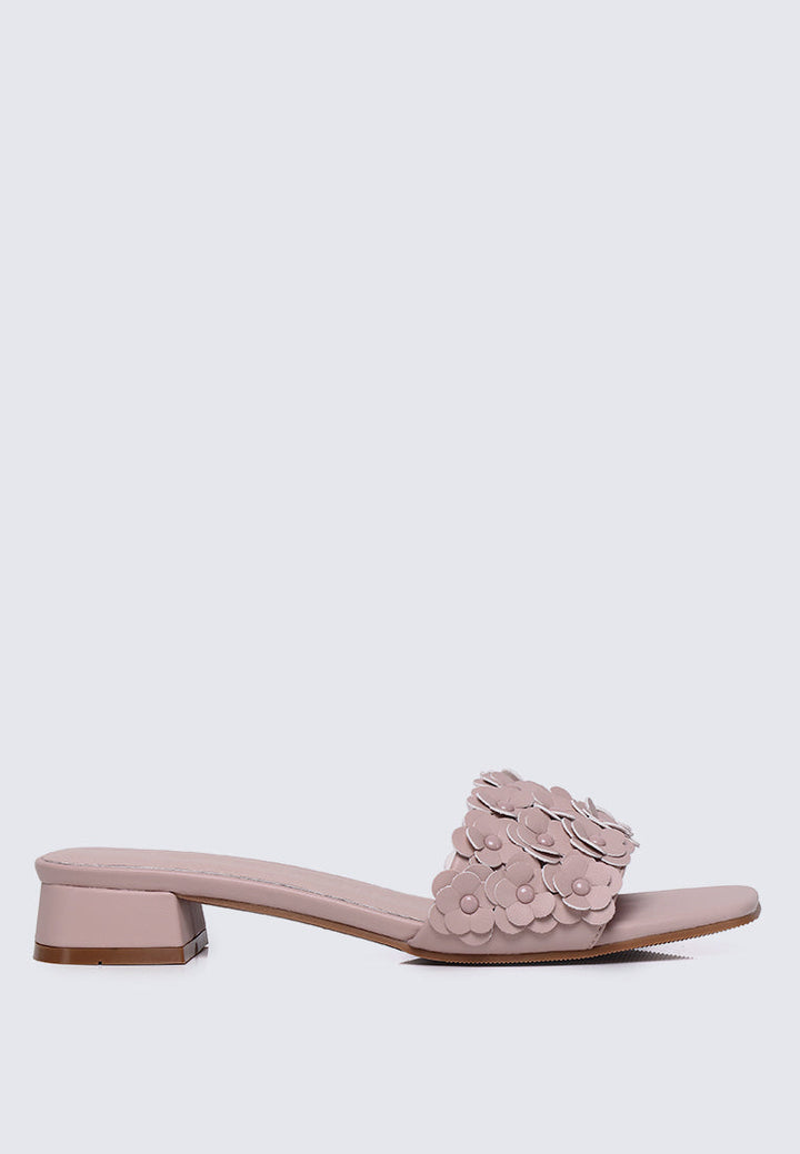 Corinne Comfy Sandals In Nude Pink