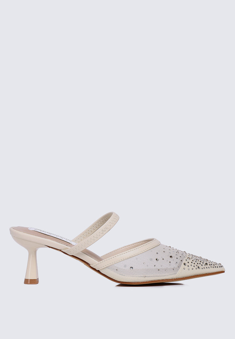 Amelia Comfy Heels In Cream