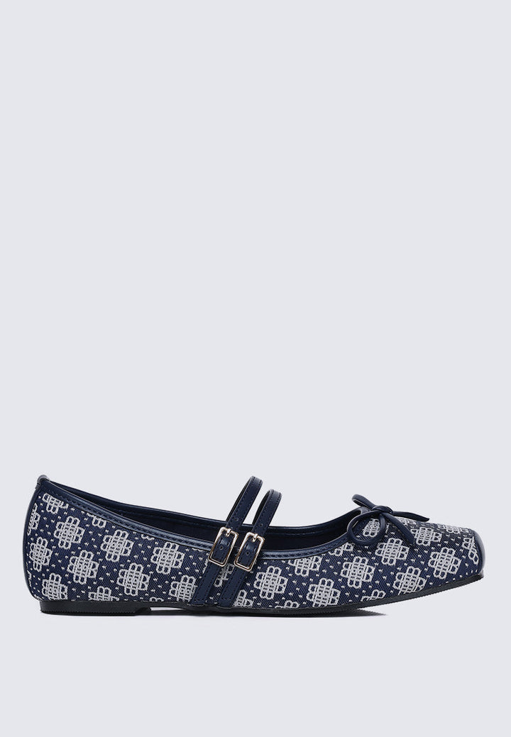 Zahra Comfy Ballerina In Navy