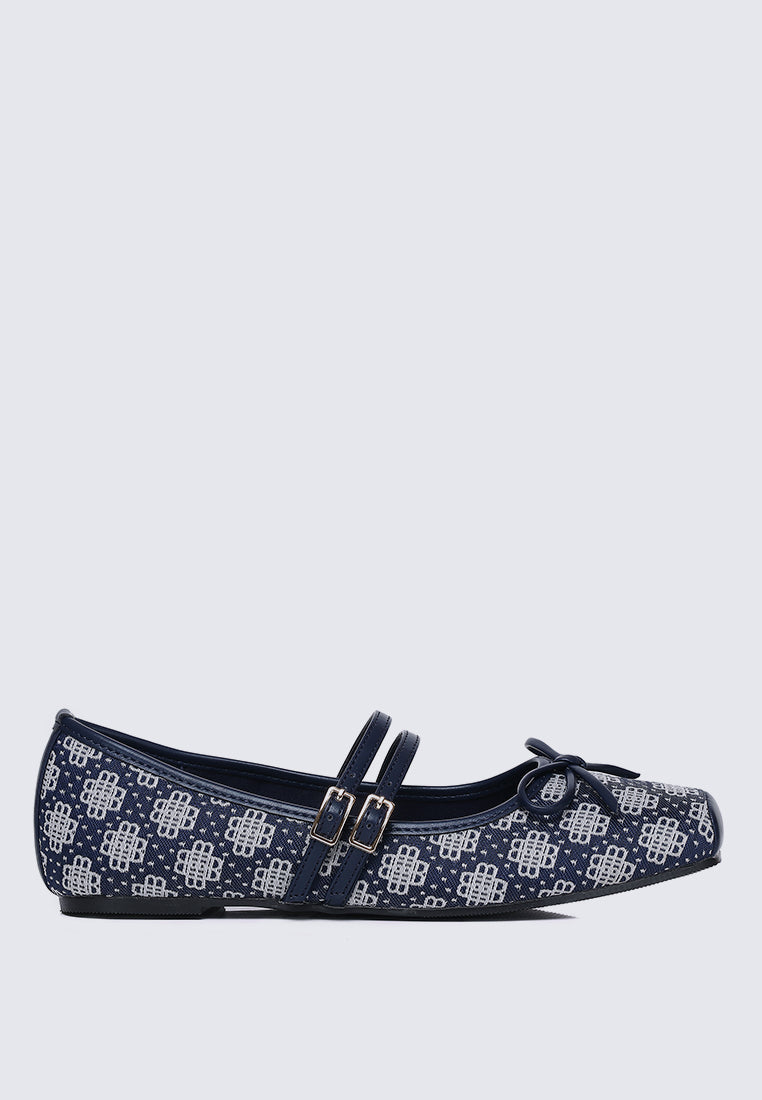Zahra Comfy Ballerina In Navy