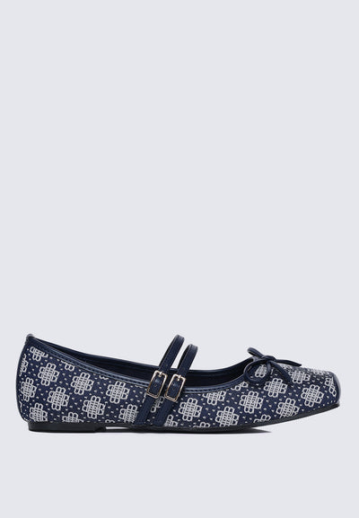 Zahra Comfy Ballerina In Navy