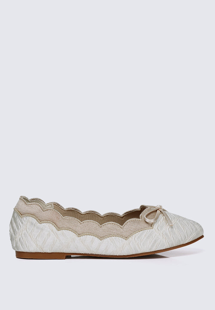Beatrix Comfy Ballerina In Beige