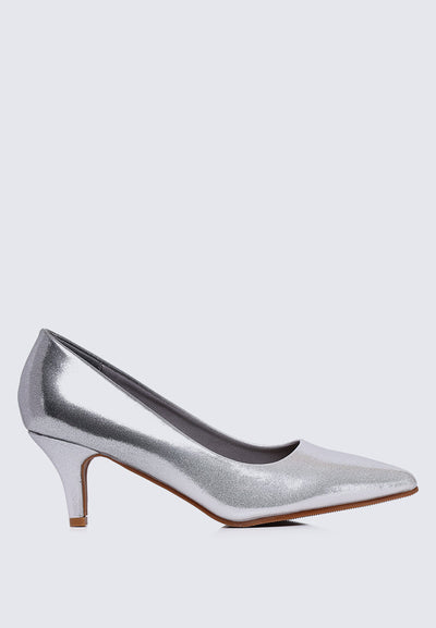 Maureen Comfy Pumps In Silver