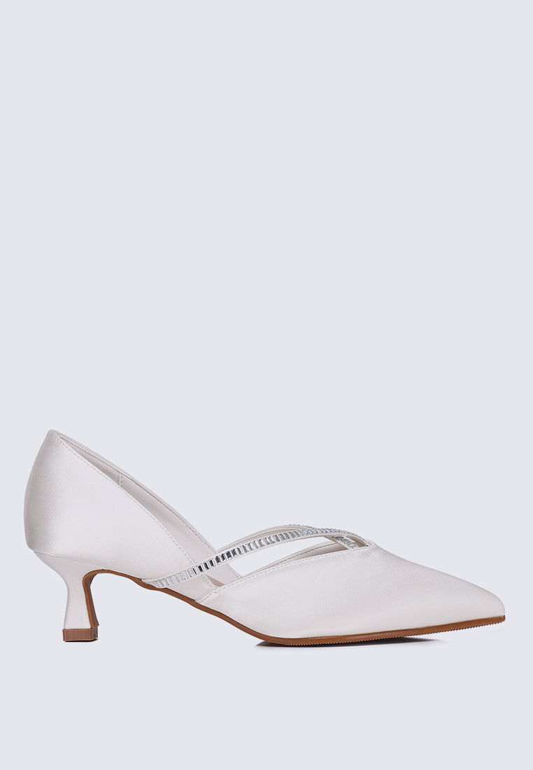 Whitney Comfy Heels In Ivory