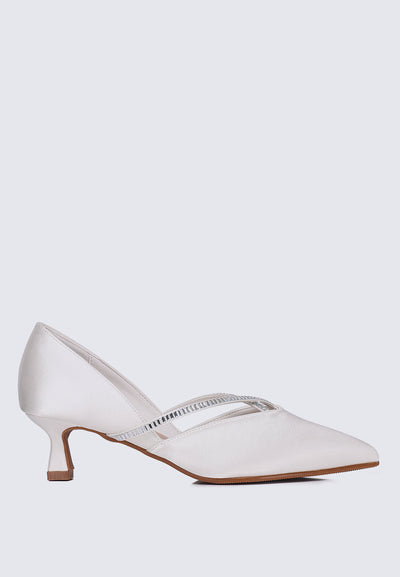 Whitney Comfy Heels In Ivory