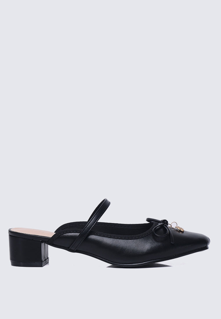 Cocoa Crème Comfy Heels In Black
