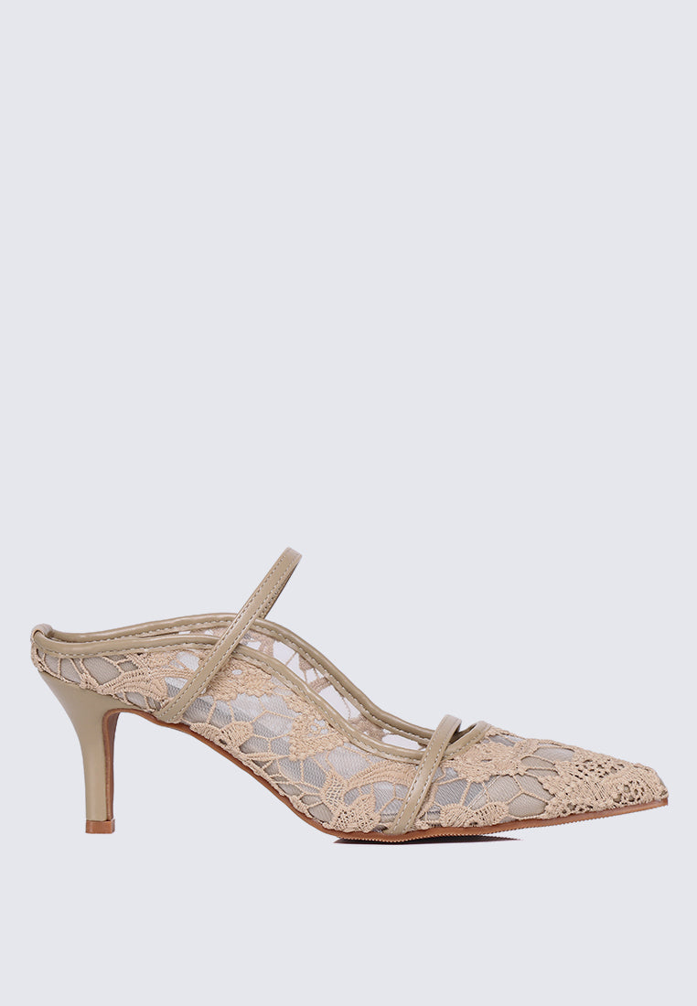 Isadora Comfy Heels In Nude