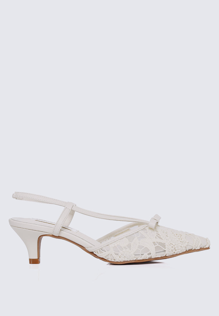 Colette Comfy Heels In Beige