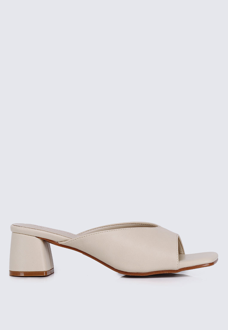 Nami Ultra WideFit Comfy Heels In Beige